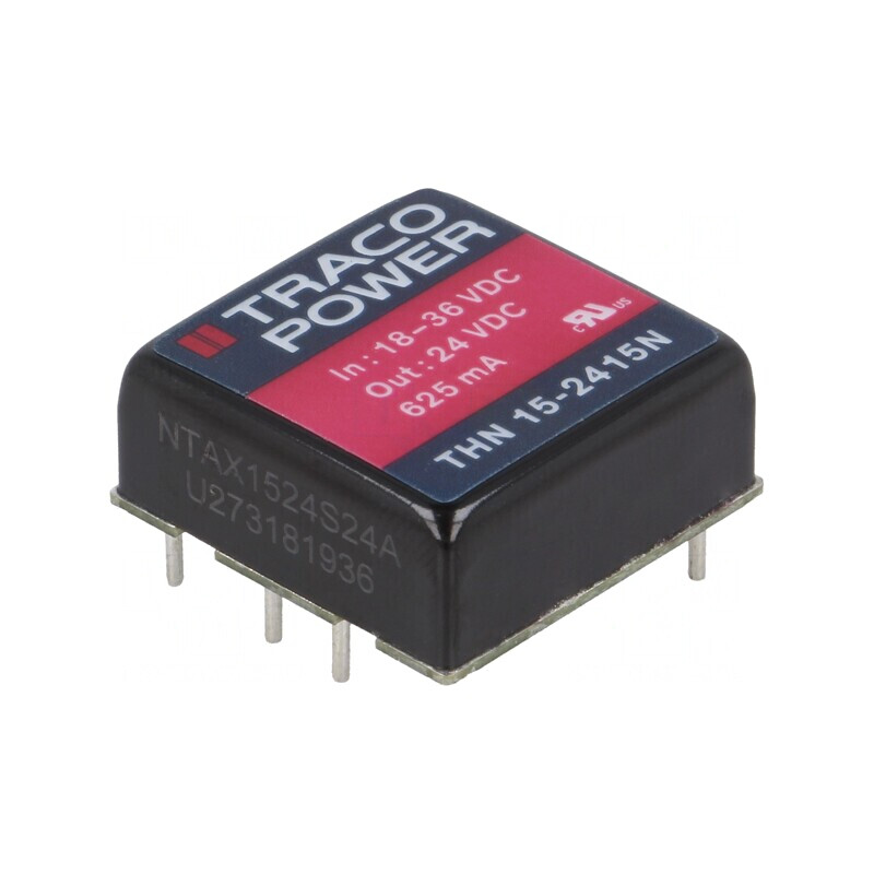 Convertor DC/DC 15W 18-36V la 24V 625mA | Electronic-mag.ro | Componente Electronice Convertor DC/DC 15W 18-36V la 24V 625mA | Electronic-mag.ro | Componente Electronice