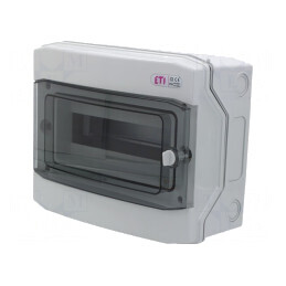 Carcasă IP65 Gri Deschis pentru Aparatură Modulară 12 Module | Electronic-mag.ro | Componente Electronice