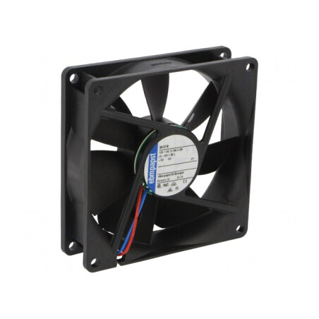 Ventilator axial 12V 92x92x25mm 84m3/h 32dBA cu bilă | Electronic-mag.ro | Componente Electronice