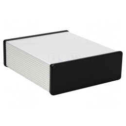 Carcasă Aluminiu Gri cu Panou 191x220x66 mm | Electronic-mag.ro | Componente Electronice