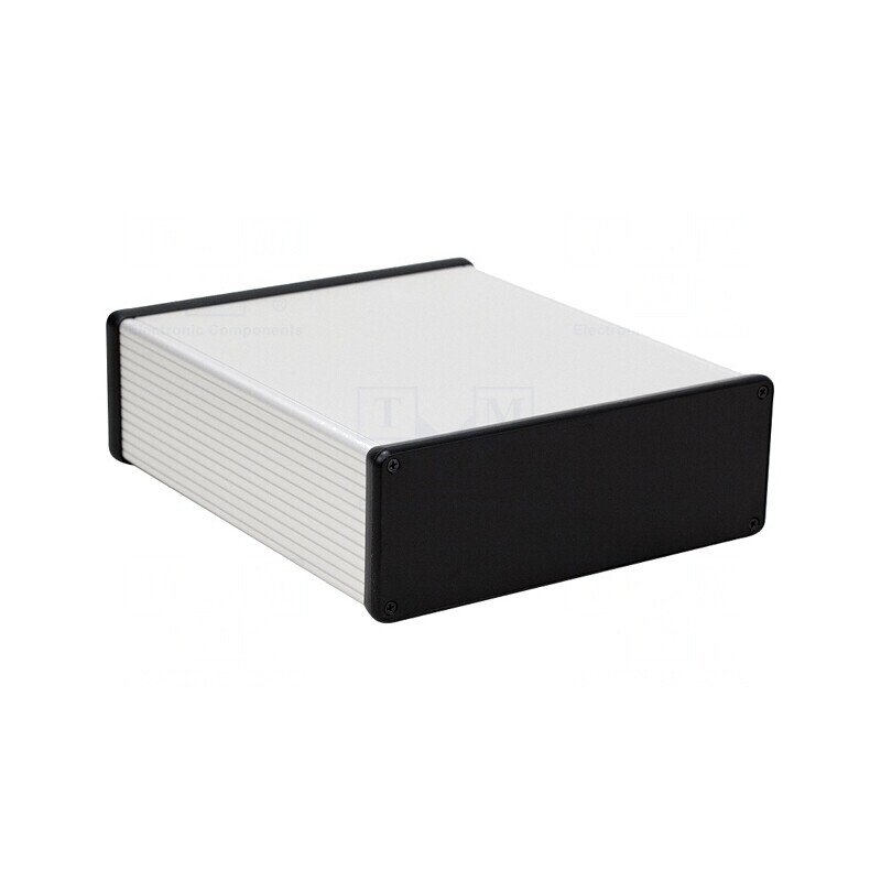 Carcasă Aluminiu Gri cu Panou 191x220x66 mm | Electronic-mag.ro | Componente Electronice