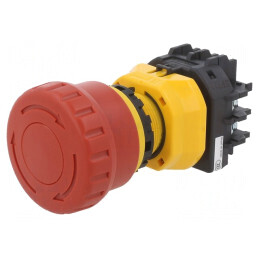 Comutator de Siguranță Roșu 22mm NC x2 NO x2 IP65 | Electronic-mag.ro | Componente Electronice
