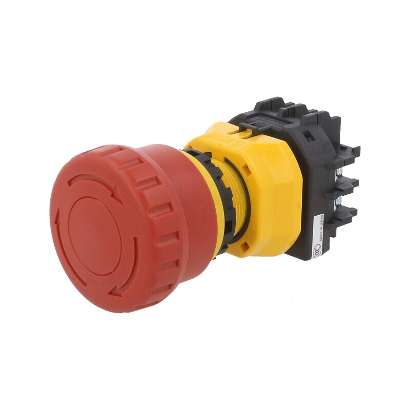 Comutator de Siguranță Roșu 22mm NC x2 NO x2 IP65 | Electronic-mag.ro | Componente Electronice