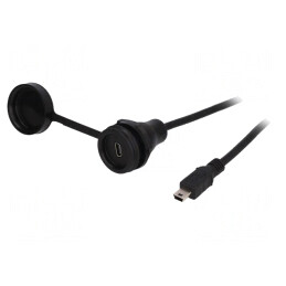 Cablu-adaptor | USB B mini soclu,USB B mini mufă | 1310 | USB 2.0 | 1310-1021-01