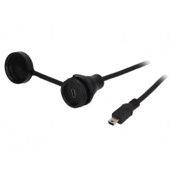 Cablu Adaptor USB B Mini Soclu la USB B Mini Mufă 2.0 | Electronic-mag.ro | Componente Electronice