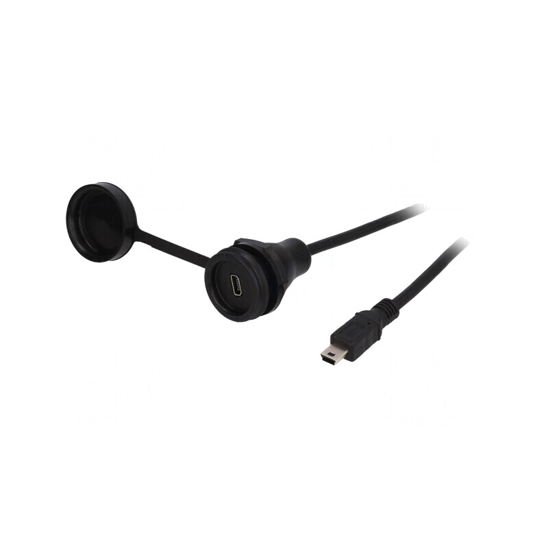 Cablu Adaptor USB B Mini Soclu la USB B Mini Mufă 2.0 | Electronic-mag.ro | Componente Electronice