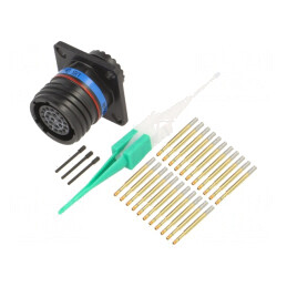 Conector Militar Dimensiune 13 MIL-DTL-38999 Series III Mamă | Electronic-mag.ro | Componente Electronice