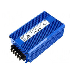 Convertor: DC/DC | Uieş max: 13,8VDC | Ualim: 15÷30VDC | 24A | 85% | PE-25