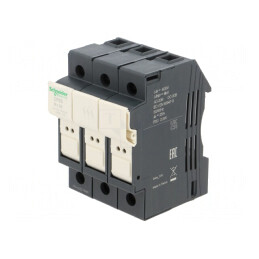 Suport Siguranță Șină DIN Poli 3 DF83 | Electronic-mag.ro | Componente Electronice