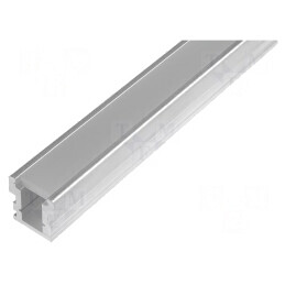 Profi pt.module LED | mat | L: 2m | HR-LINE | aluminiu | încastrat | OF-PROFHR-LINE-M2 -AS