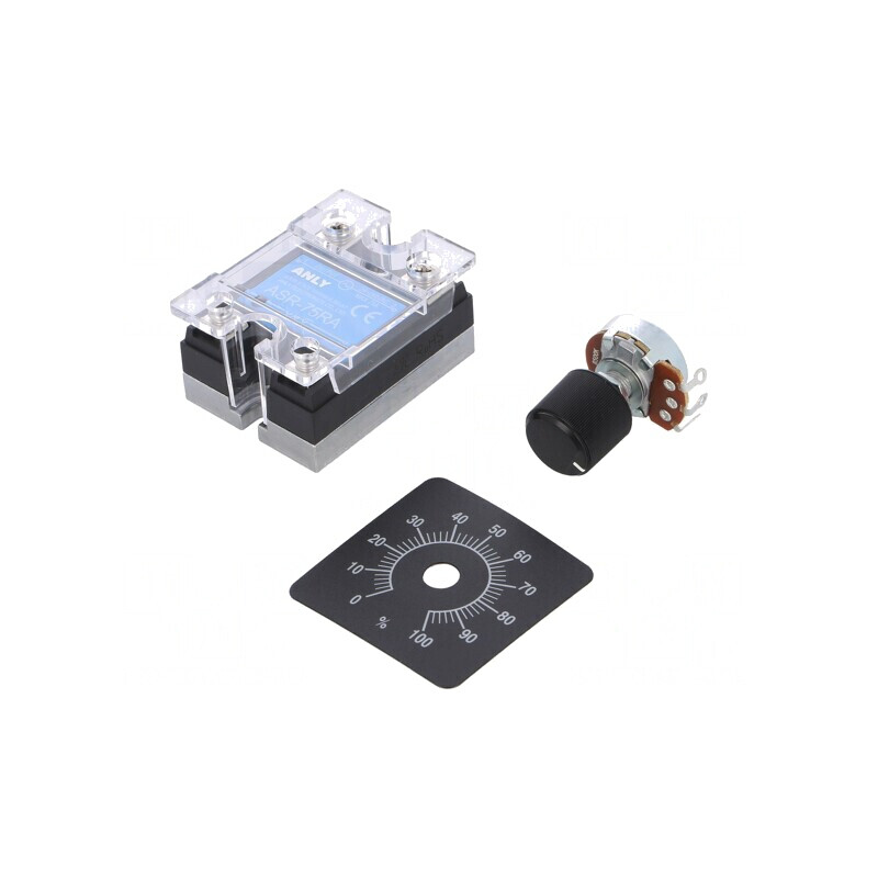 Releu Semiconductor 75A 1-Fazat 24-280VAC | Electronic-mag.ro | Componente Electronice