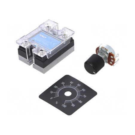Releu Semiconductor 75A 1-Fazat 24-280VAC | Electronic-mag.ro | Componente Electronice