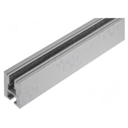 Profi Profil Aluminiu Plat pentru Module LED Transparent 2m | Electronic-mag.ro | Componente Electronice