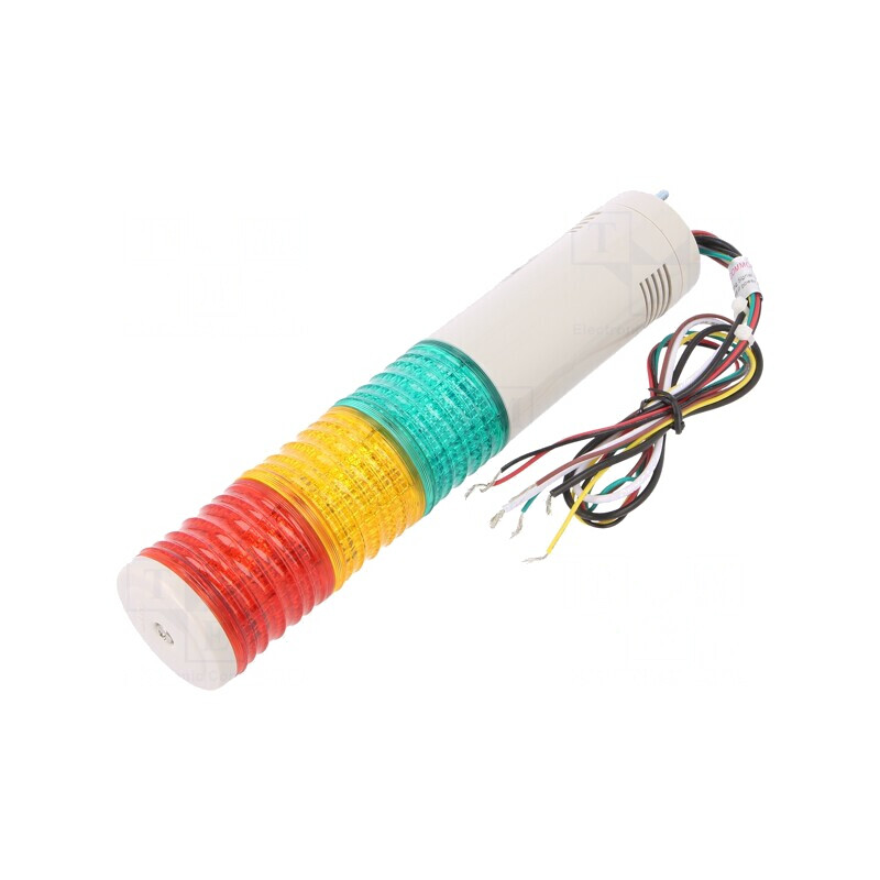 Coloană de Semnalizare LED Roșu/Ambră/Verde | Electronic-mag.ro | Componente Electronice