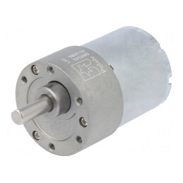 Motor DC cu Transmisie 12V 5,5A Ax Crestătură D 65mNm 10:1 Metal | Electronic-mag.ro | Componente Electronice