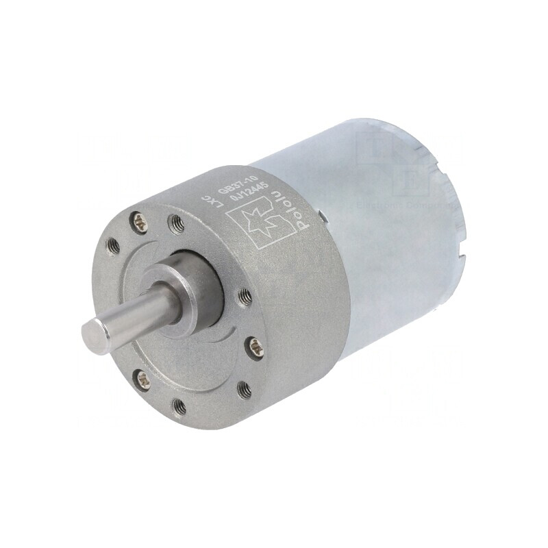 Motor DC cu Transmisie 12V 5,5A Ax Crestătură D 65mNm 10:1 Metal | Electronic-mag.ro | Componente Electronice