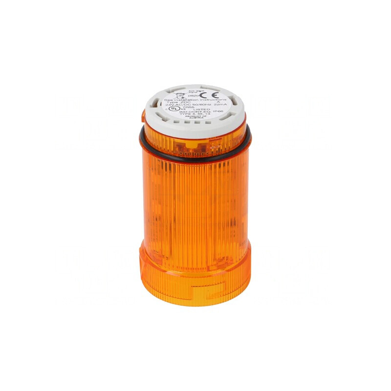 Semnalizator Luminos LED Portocaliu 24V IP66 | Electronic-mag.ro | Componente Electronice