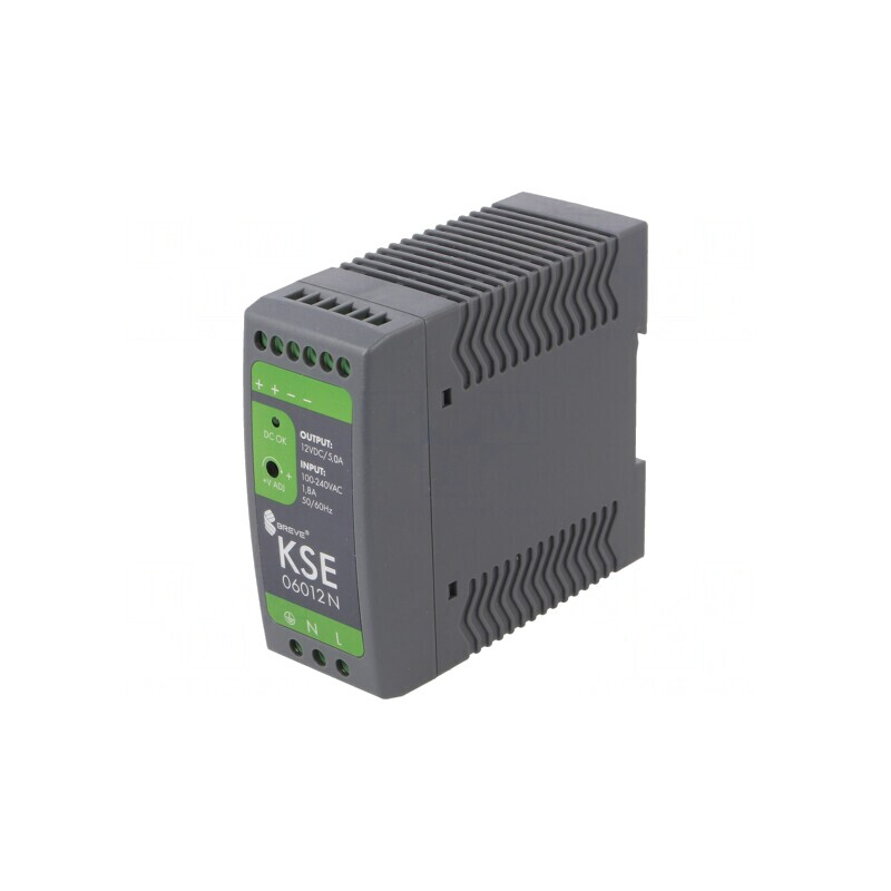 'Alimentator pulsatoriu pentru șină DIN 60W 12V 5A' | Electronic-mag.ro | Componente Electronice