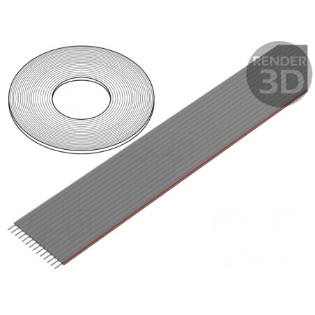 Cablu bandă 1,27mm Cu neecranat PVC 14x28AWG | Electronic-mag.ro | Componente Electronice