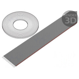 Cablu bandă 1,27mm Cu neecranat PVC 14x28AWG | Electronic-mag.ro | Componente Electronice