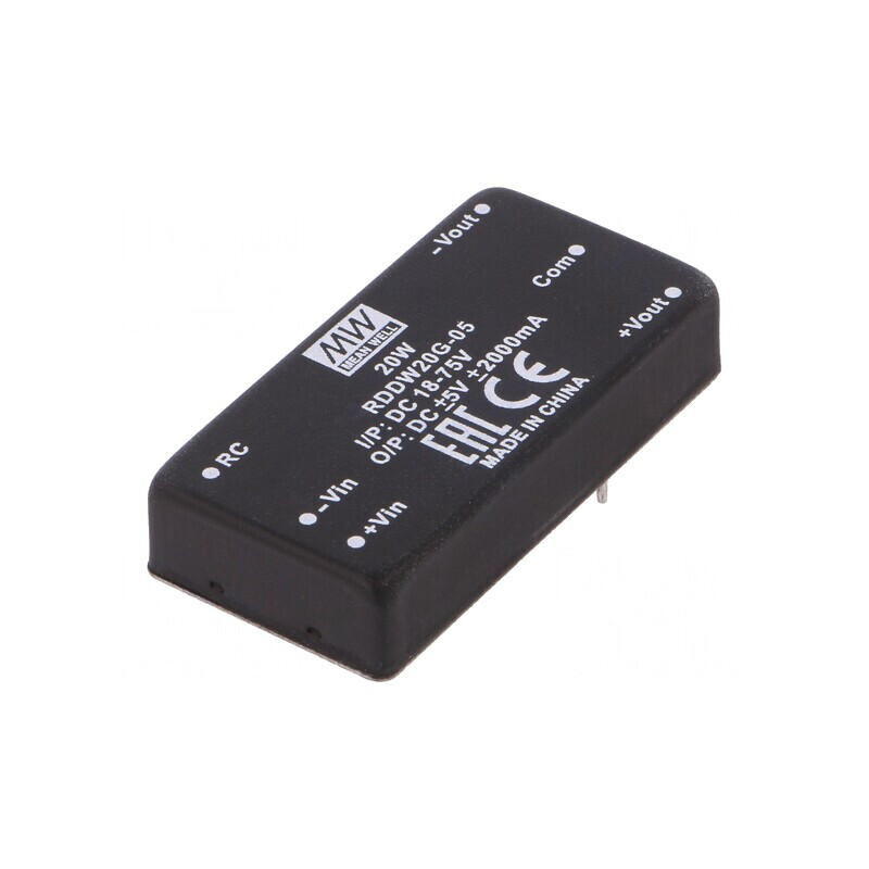 Convertor DC/DC 20W 18-75V la 5V/-5V THT | Electronic-mag.ro | Componente Electronice