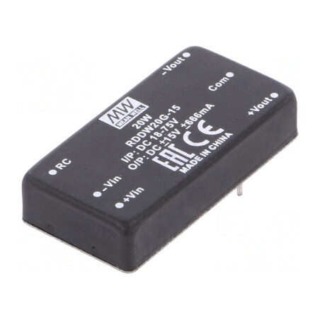 Convertor DC/DC 20W 18-75V la ±15V | Electronic-mag.ro | Componente Electronice