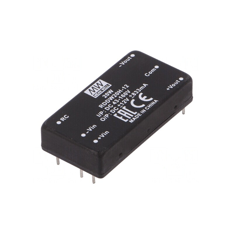 Convertor DC/DC 20W 43-160V la 12V/-12V | Electronic-mag.ro | Componente Electronice Convertor DC/DC 20W 43-160V la 12V/-12V | Electronic-mag.ro | Componente Electronice