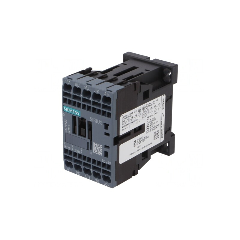 Contactor 3-polar 24VDC 12A 690V cu 3 contacte auxiliare NC | Electronic-mag.ro | Componente Electronice