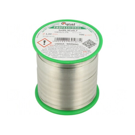 Sârmă de lipit fără plumb 1mm 500g 227°C | Electronic-mag.ro | Componente Electronice