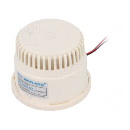 Semnalizator Acustic Buzer 6-28VDC 100dB IP30 Ø83x67mm | Electronic-mag.ro | Componente Electronice