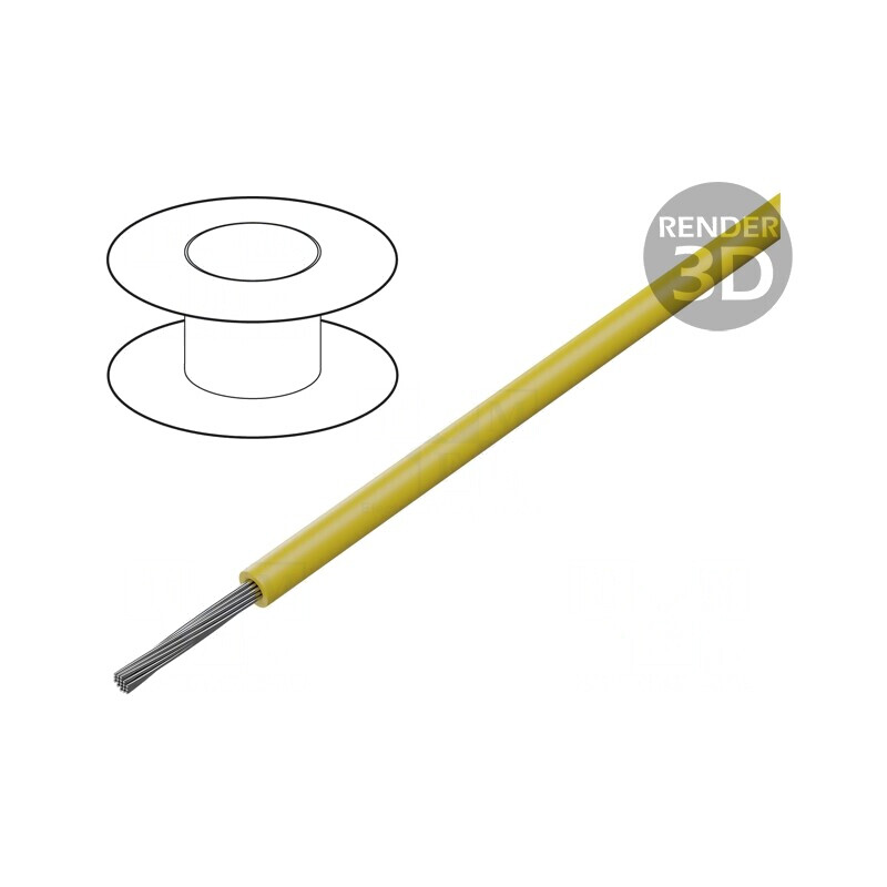 Cablu HookUp Wire Cu 16AWG PVC Galben 30,5m | Electronic-mag.ro | Componente Electronice Cablu HookUp Wire Cu 16AWG PVC Galben 30,5m | Electronic-mag.ro | Componente Electronice