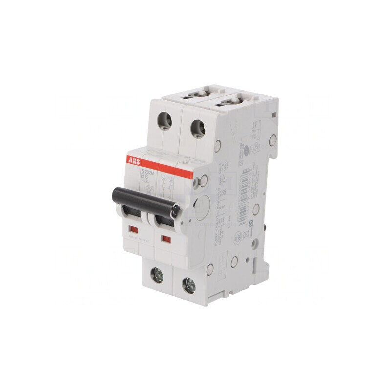 Întrerupător Supracurent 400VAC 6A 2P B | Electronic-mag.ro | Componente Electronice