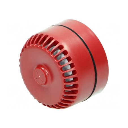 Sirena Acustică 9-28VDC 102dB Roșie IP54 | Electronic-mag.ro | Componente Electronice