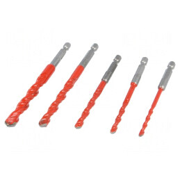 Set de burghie oțel 5 bucăți cu casetă plastic | Electronic-mag.ro | Componente Electronice