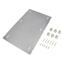 Placă de montare oţel zincat 240x390x2mm | Electronic-mag.ro | Componente Electronice