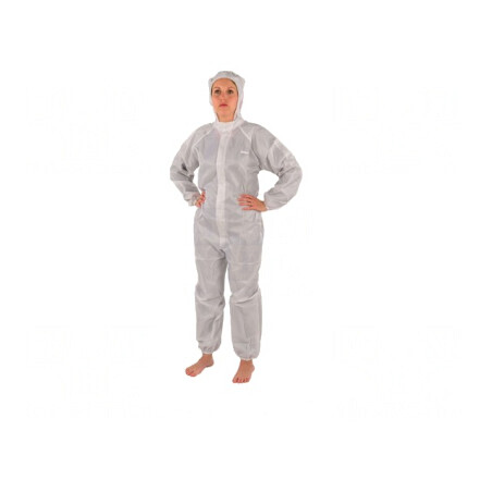 Halat ESD Alb, M, Antistatic | Electronic-mag.ro | Componente Electronice
