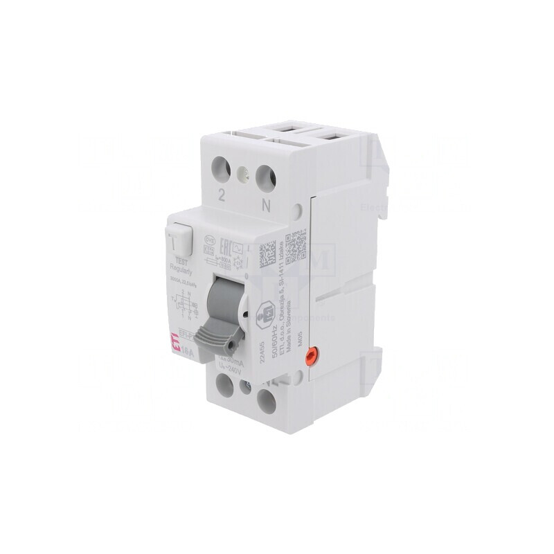 Întrerupător diferenţial 16A 30mA 2P 230V/400V | Electronic-mag.ro | Componente Electronice Întrerupător diferenţial 16A 30mA 2P 230V/400V | Electronic-mag.ro | Componente Electronice