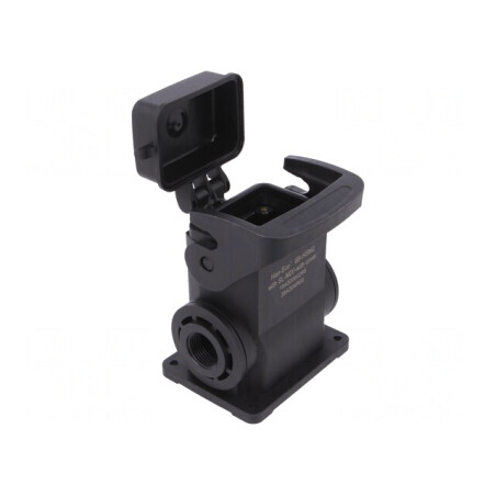 Carcasă pentru conectori HDC Han-Eco B 6B drept | Electronic-mag.ro | Componente Electronice