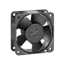Ventilator axial 12V 60x60x25mm 46,1m3/h 38dBA cu bilă | Electronic-mag.ro | Componente Electronice