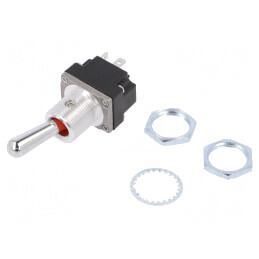Comutator Basculant DPDT ON-OFF 5A 28VAC Cu Șurub | Electronic-mag.ro | Componente Electronice