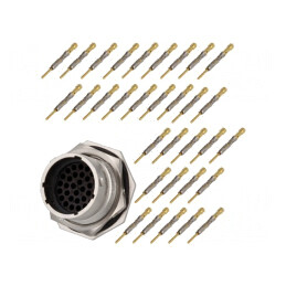 Conector circular RT360, mufă tată crimpat PIN 32 7,5A | Electronic-mag.ro | Componente Electronice