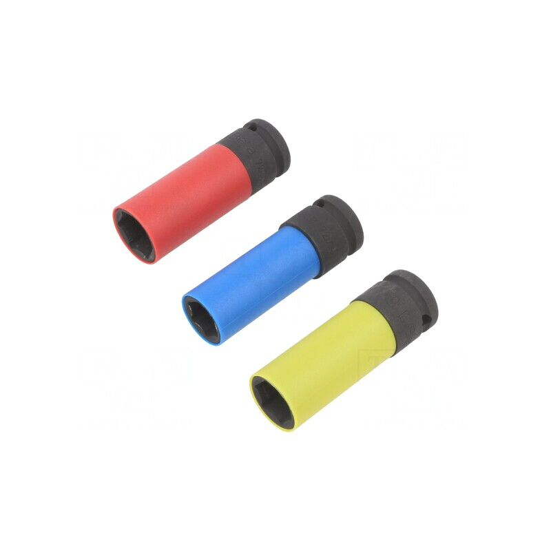 Set Chei Tubulare Hexagonale cu Impact, 3 Bucăți, Oțel | Electronic-mag.ro | Componente Electronice