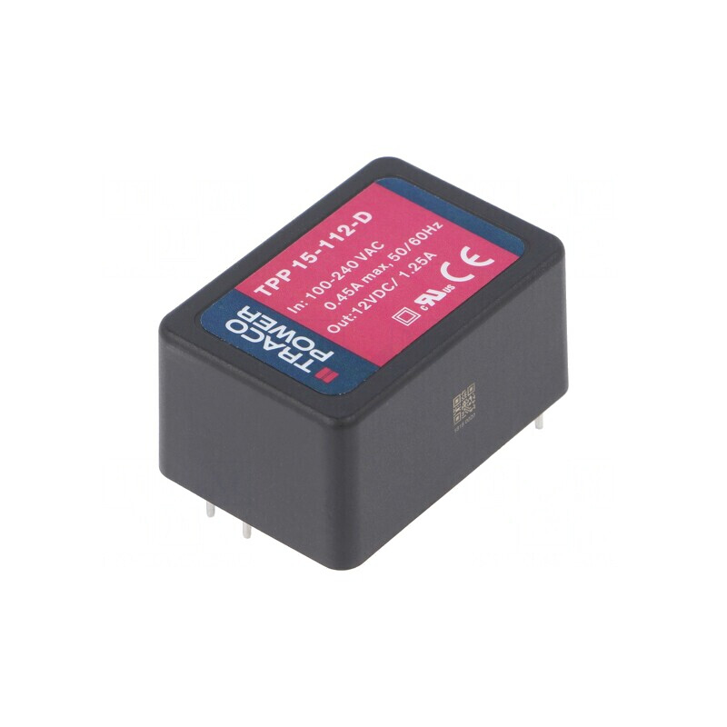 Convertor AC/DC 15W 12VDC TPP 15-112-D | Electronic-mag.ro | Componente Electronice