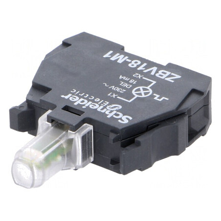 Element de Iluminare LED Albă 22mm Harmony XB4 | Electronic-mag.ro | Componente Electronice