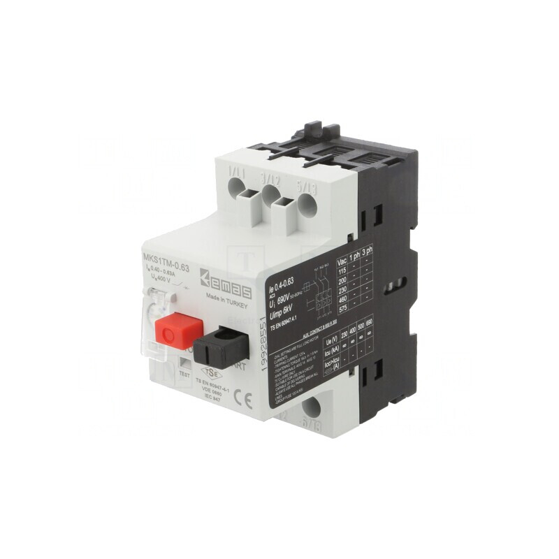 Întrerupător Motor Șină DIN 0,4-0,63A IP40 | Electronic-mag.ro | Componente Electronice