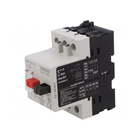 Întrerupător Motor Șină DIN 1-1.6A IP40 | Electronic-mag.ro | Componente Electronice