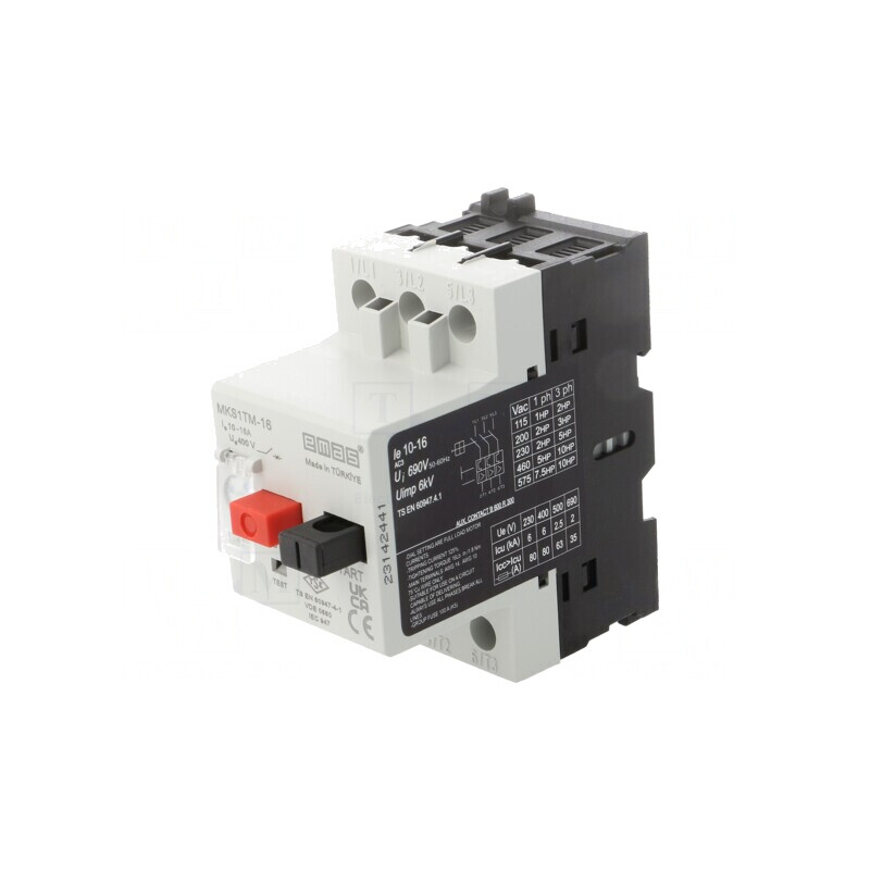 Întrerupător Motor DIN 10-16A IP40 | Electronic-mag.ro | Componente Electronice