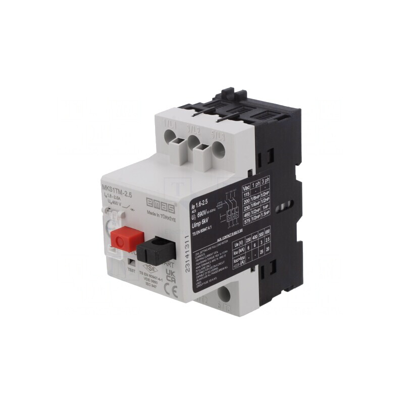 Întrerupător Motor DIN 1,6-2,5A IP40 | Electronic-mag.ro | Componente Electronice