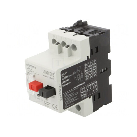 Întrerupător Motor pentru Șină DIN 2.5-4A IP40 | Electronic-mag.ro | Componente Electronice