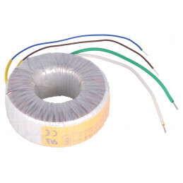 Transformator toroidal 100VA 230V 18V 5.56A cu cabluri | Electronic-mag.ro | Componente Electronice